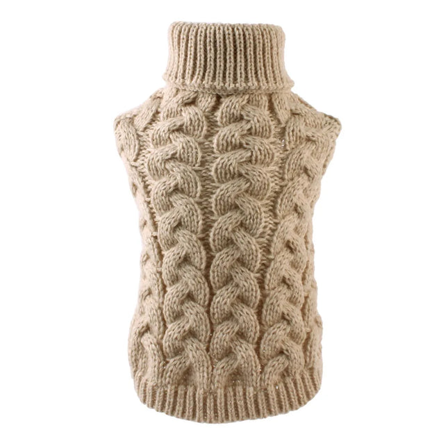 Pet Dog Solid Knitted Winter Sweater