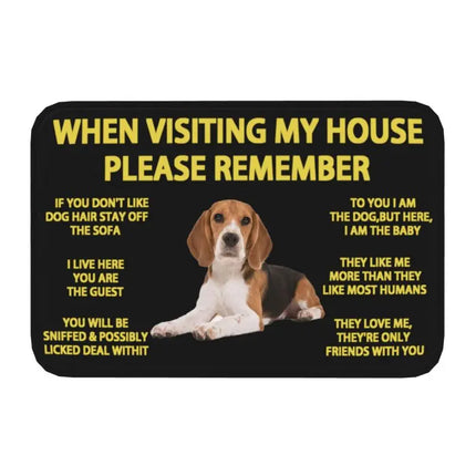 Border Collie Dog Front Floor Entrance Mat