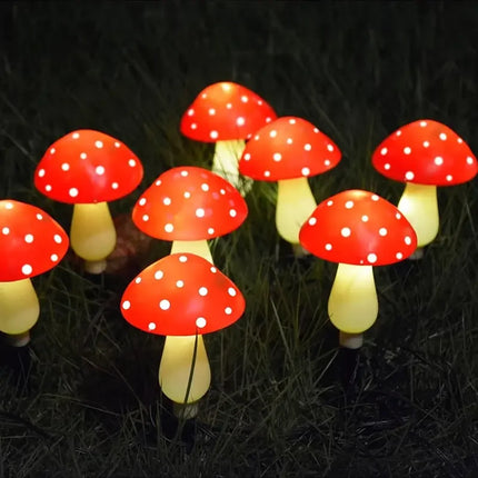 Solar 20LED Mushroom Outdoor Garden Fairy Lights