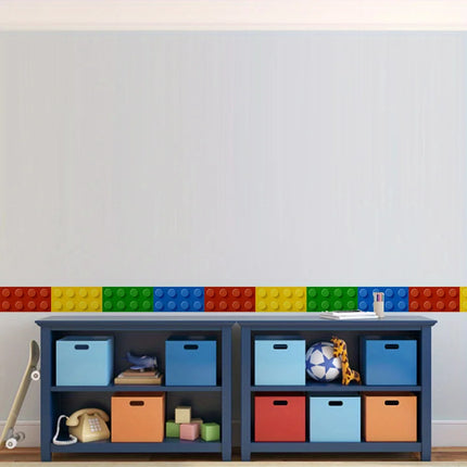 3D Blocks Vinyl Kids Room Wallpaper