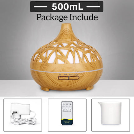 Humidifier Aromatherapy Essential Wood Grain Oil Diffuser