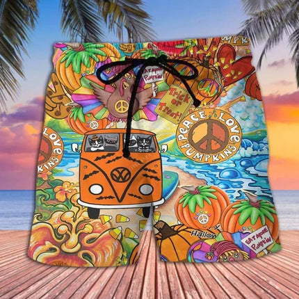 Men Vintage Mushroom 3D Boardshorts