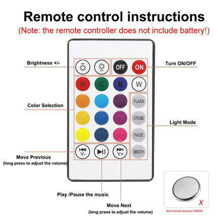 Smart LED 12W E27 Bluetooth Speaker Remote Bulb