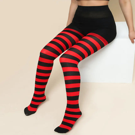 Women Gothic Striped Yoga Fitness Leggings