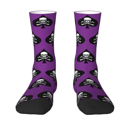 Men 3D Poker Party Crew Socks