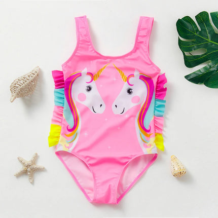 Girl 3-10Y 2024 Mermaid Flamingo Unicorn Swimwear Sets