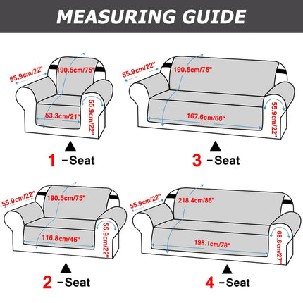 Waterproof Solid Multicolor Slipcover