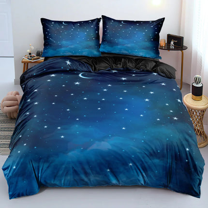 Luxury Starry Sky Universe Bedding Duvet Set