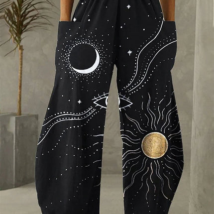 Women Galaxy Sky 3D Wide Leg Pants