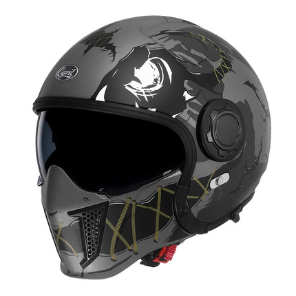 Black Feather Full Face DOT ECE APPROVED Motorcycle Helmet