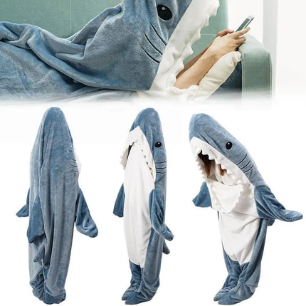 Kids Boys Winter Shark Pajama Costume