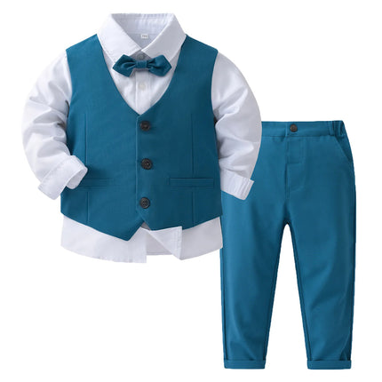 Boy Gentleman Bow Tie 4pc Tuxedo Sets