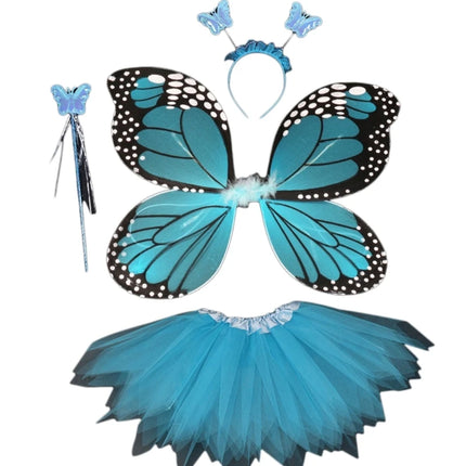 Girl 4pc LED Fairy Butterfly Costume Set