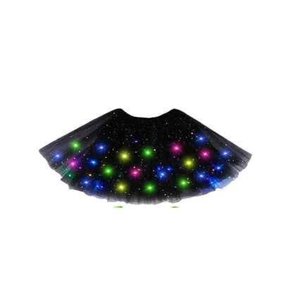 Women Girls LED Tulle Luminous Party Tutu Fairy Dress