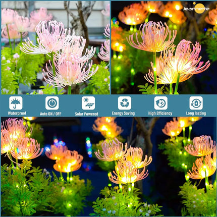 Solar Garden LED Flower Pathway Lights