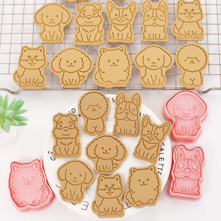 Cartoon Cookie Cutter 3D 8Pcs Birthday Party Baking Accessories