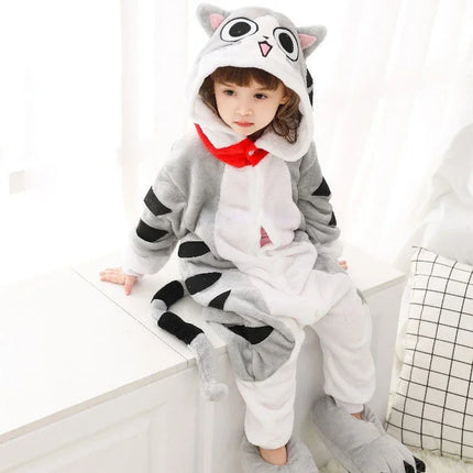 Baby Girl Winter Unicorn Pajama Costume Set