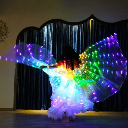 LED Luminescent Belly Dancing Cloak