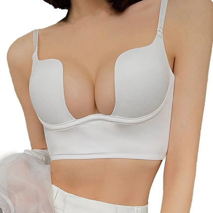 Women Bralette Backless Low Cut Bra