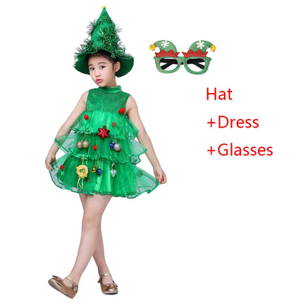 Baby Girls Santa Elf Costume Outfit