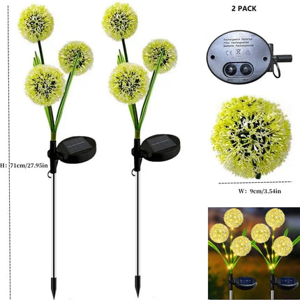 Solar LED Outdoor 42LED Dandelion Garden Flower