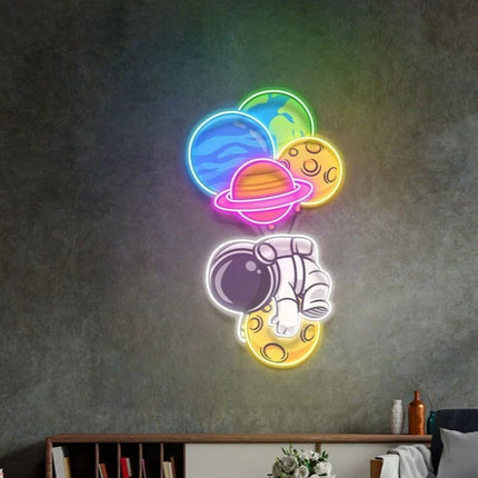 Neon Moon Astronauts LED Party Light