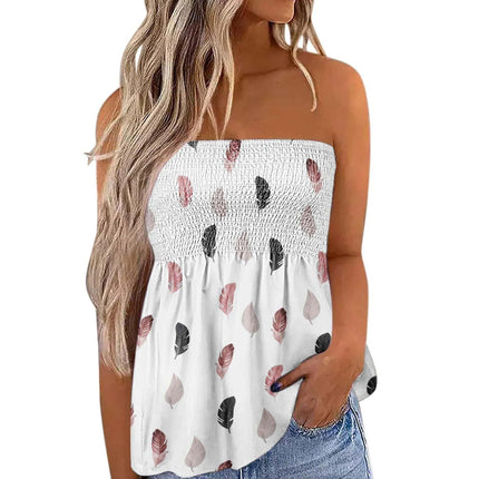 Women Sleeveless Butterfly 3D Crop Tops