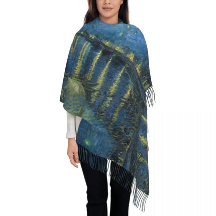 Van Gogh Tassel 3D Scarf