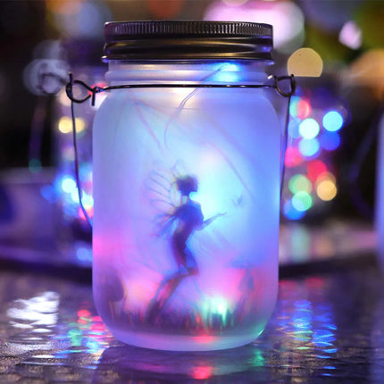 Solar Lantern Fairy in a Bottle Garden Lights