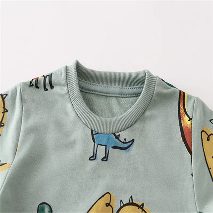 Baby Boy Spring Dinosaur Long Animal Sweaters