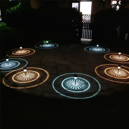 Circle Shadow Garden Solar LED Landscape Light