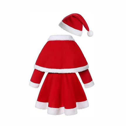 Baby Girl Elk Christmas Santa Hooded Costume