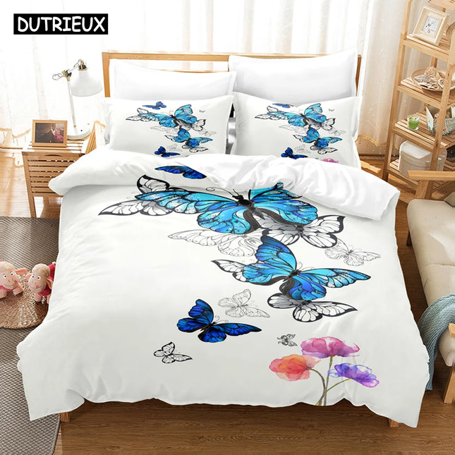 3D Butterfly Duvet Bedding Sets