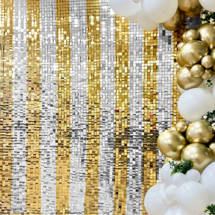 Birthday Party Sequin Curtain Baby Shower Wedding Backdrop