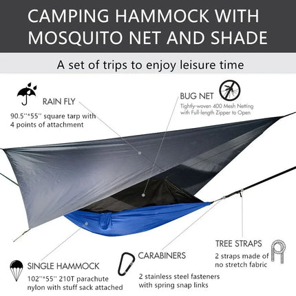 Lightweight Portable Camping Mosquito Net Hammock