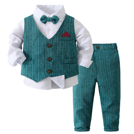 Boy Gentleman Bow Tie 4pc Tuxedo Sets