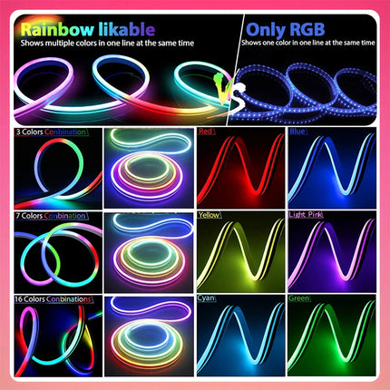 RGBIC Neon LED Strip Dreamcolor Rope Light