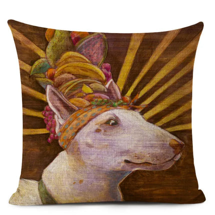 Bull Terrier 45x45cm Sofa Pillow Cover