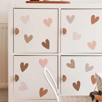 Bohemian Kids Room Heart 36pc Wall Sticker Set