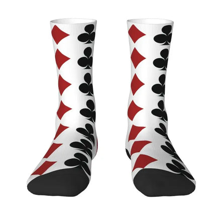 Men 3D Poker Party Crew Socks