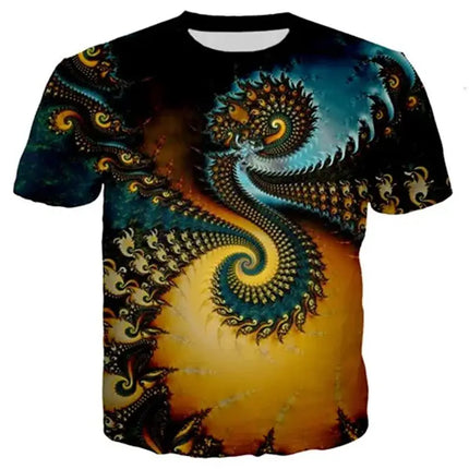 Men 3D Psychedelic Summer Shirts