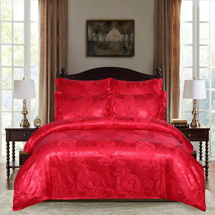 European Jacquard Satin Duvet Bedding Sets