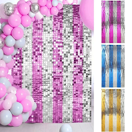Birthday Party Sequin Curtain Baby Shower Wedding Backdrop