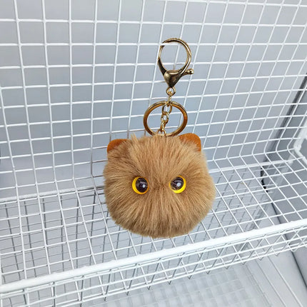 Plush Cat Funny Storage Keychain Gift