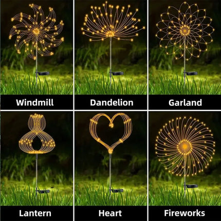 Solar LED Outdoor Firework Fairy Lights