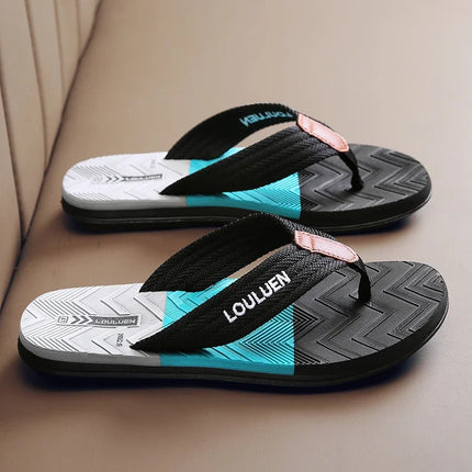 Men Outdoor Beach Multicolor Flip Flops