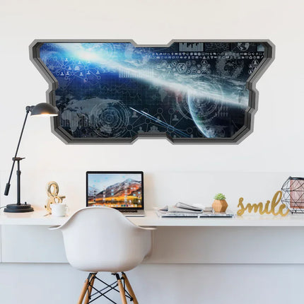 Command Center - 3D Window Wall Stickers