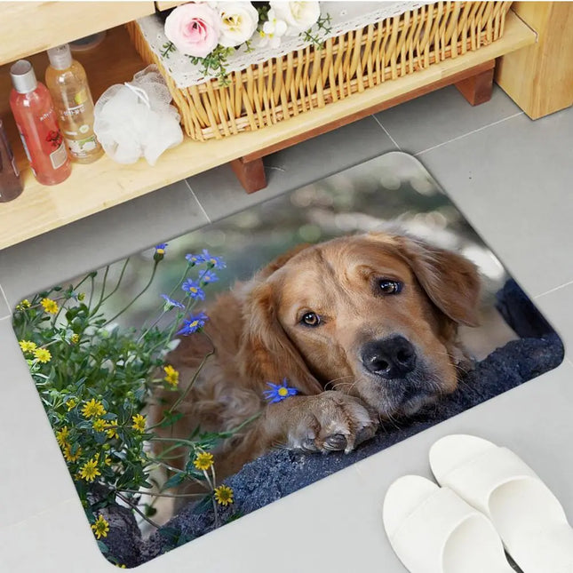 Home Labrador Dog Pattern 3D Non Slip Entrance Mat