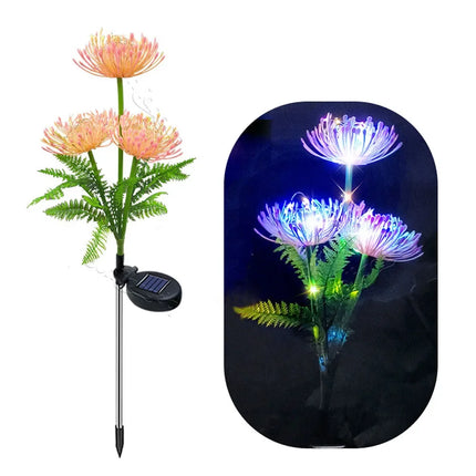 Solar Garden LED Flower Pathway Lights