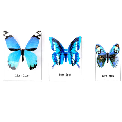 Nordic Butterfly 12pc 3D Luminous Animal DIY Wall Stickers